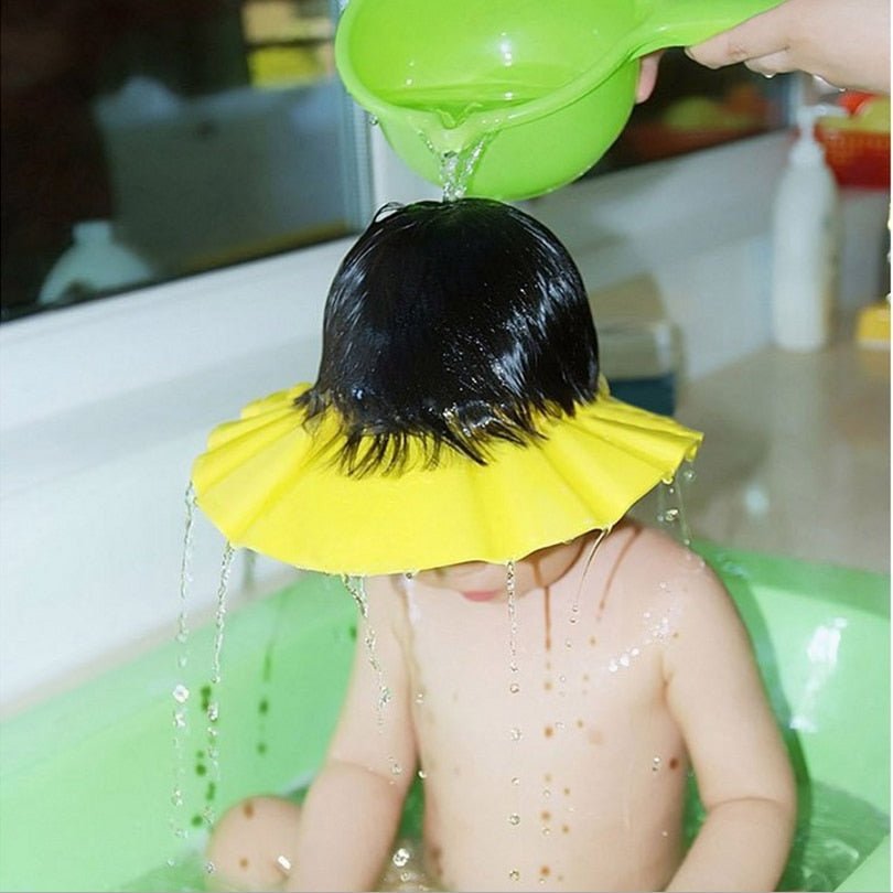 Visière chapeau pour douche bébé I ShampooCap™ - Oui bebe et maman